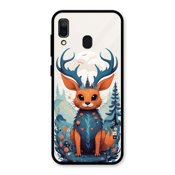 Magestic Animal Glass Back Case for Galaxy A30