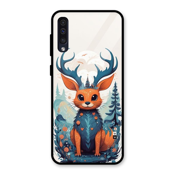 Magestic Animal Glass Back Case for Galaxy A50s