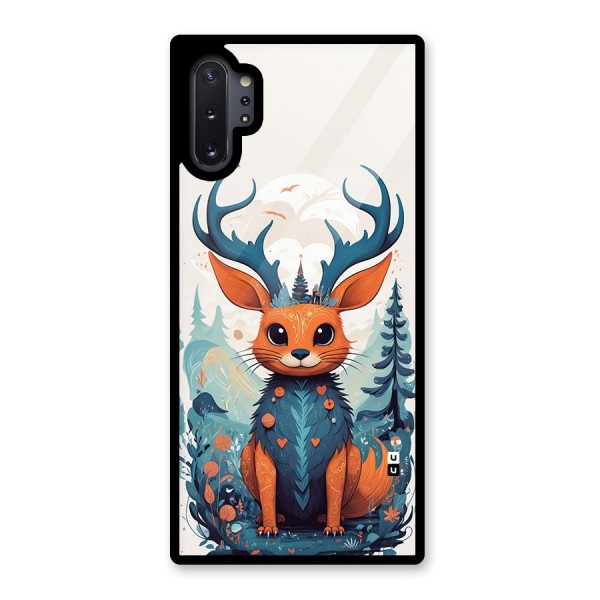 Magestic Animal Glass Back Case for Galaxy Note 10 Plus