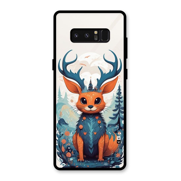 Magestic Animal Glass Back Case for Galaxy Note 8