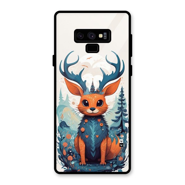 Magestic Animal Glass Back Case for Galaxy Note 9