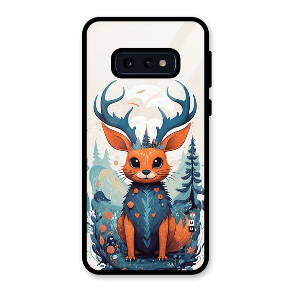 Magestic Animal Glass Back Case for Galaxy S10e