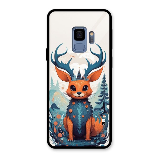 Magestic Animal Glass Back Case for Galaxy S9