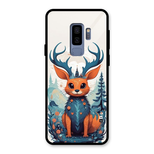 Magestic Animal Glass Back Case for Galaxy S9 Plus