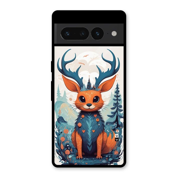 Magestic Animal Glass Back Case for Google Pixel 7 Pro