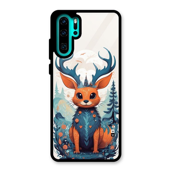 Magestic Animal Glass Back Case for Huawei P30 Pro