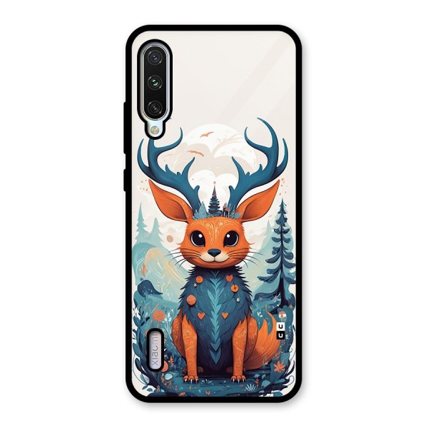 Magestic Animal Glass Back Case for Mi A3