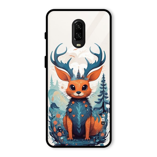 Magestic Animal Glass Back Case for OnePlus 6T