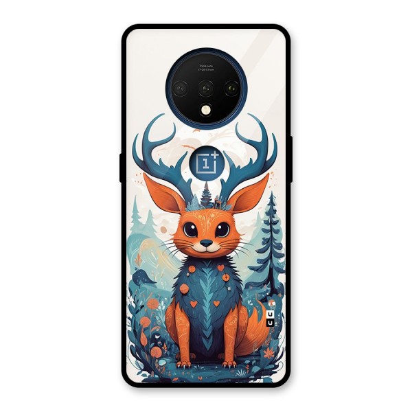 Magestic Animal Glass Back Case for OnePlus 7T