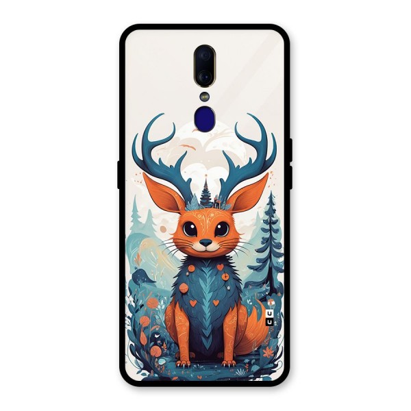 Magestic Animal Glass Back Case for Oppo F11