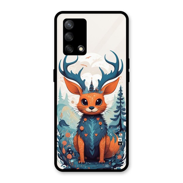 Magestic Animal Glass Back Case for Oppo F19