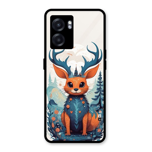 Magestic Animal Glass Back Case for Oppo K10 (5G)