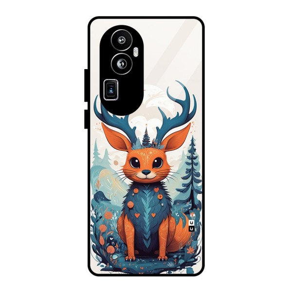 Magestic Animal Glass Back Case for Oppo Reno10 Pro Plus