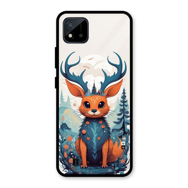 Magestic Animal Glass Back Case for Realme C11 2021