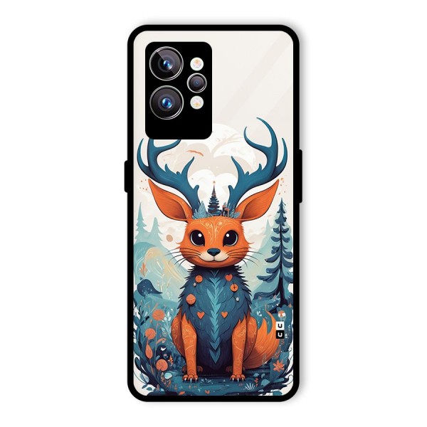 Magestic Animal Glass Back Case for Realme GT2 Pro