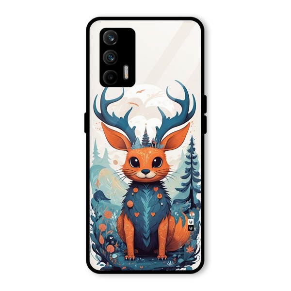 Magestic Animal Glass Back Case for Realme GT 5G