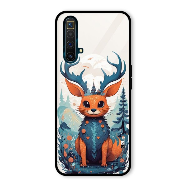 Magestic Animal Glass Back Case for Realme X3 SuperZoom