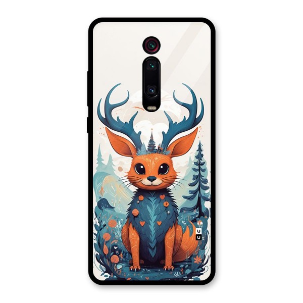 Magestic Animal Glass Back Case for Redmi K20