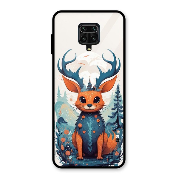 Magestic Animal Glass Back Case for Redmi Note 10 Lite