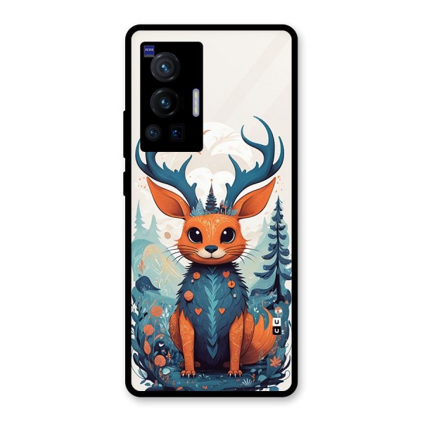 Magestic Animal Glass Back Case for Vivo X70 Pro