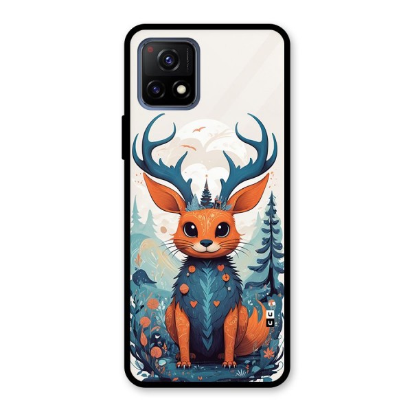 Magestic Animal Glass Back Case for Vivo Y72 5G