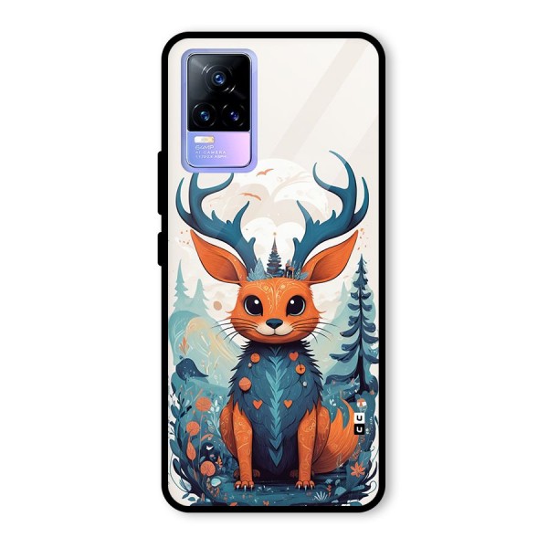 Magestic Animal Glass Back Case for Vivo Y73