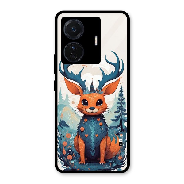 Magestic Animal Glass Back Case for Vivo iQOO Z6 Pro