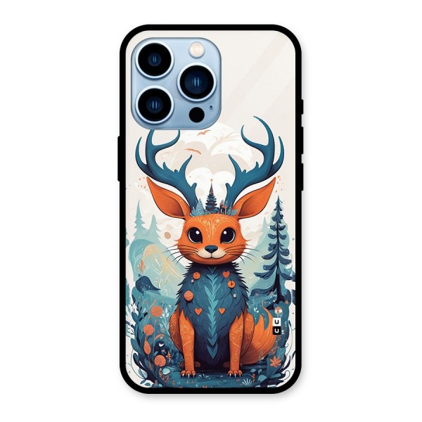 Magestic Animal Glass Back Case for iPhone 13 Pro