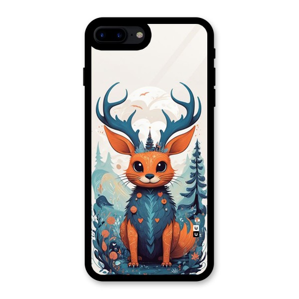 Magestic Animal Glass Back Case for iPhone 7 Plus