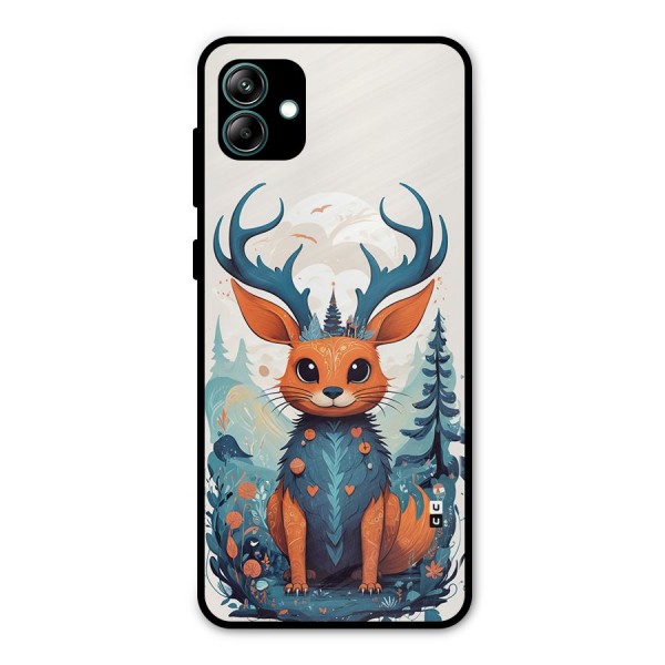 Magestic Animal Metal Back Case for Galaxy A04