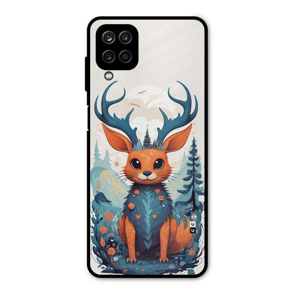 Magestic Animal Metal Back Case for Galaxy A12