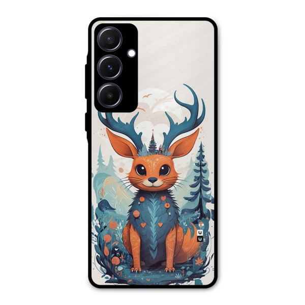 Magestic Animal Metal Back Case for Galaxy A55
