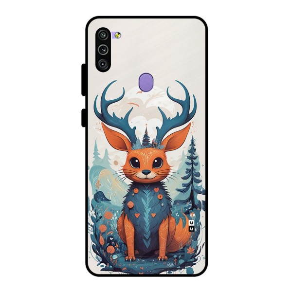 Magestic Animal Metal Back Case for Galaxy M11