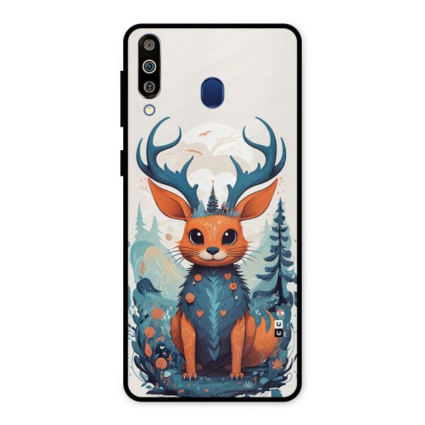 Magestic Animal Metal Back Case for Galaxy M30