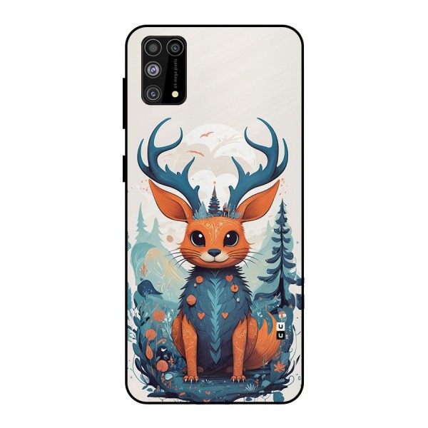 Magestic Animal Metal Back Case for Galaxy M31