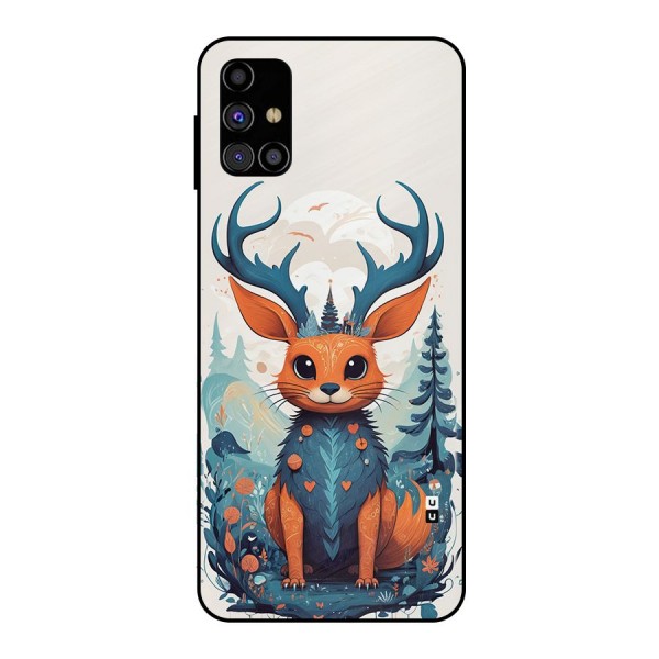 Magestic Animal Metal Back Case for Galaxy M31s