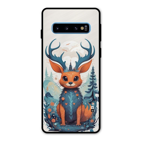 Magestic Animal Metal Back Case for Galaxy S10