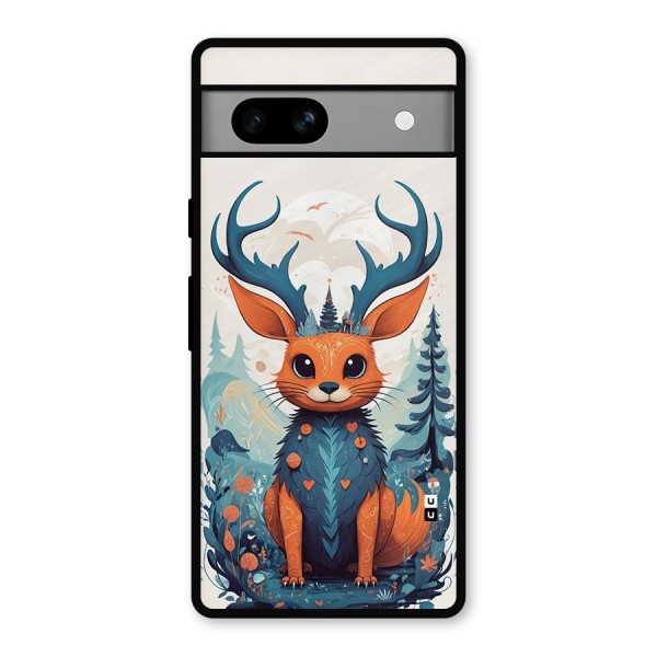 Magestic Animal Metal Back Case for Google Pixel 7a