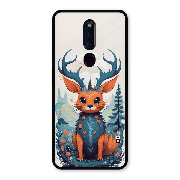 Magestic Animal Metal Back Case for Oppo F11 Pro