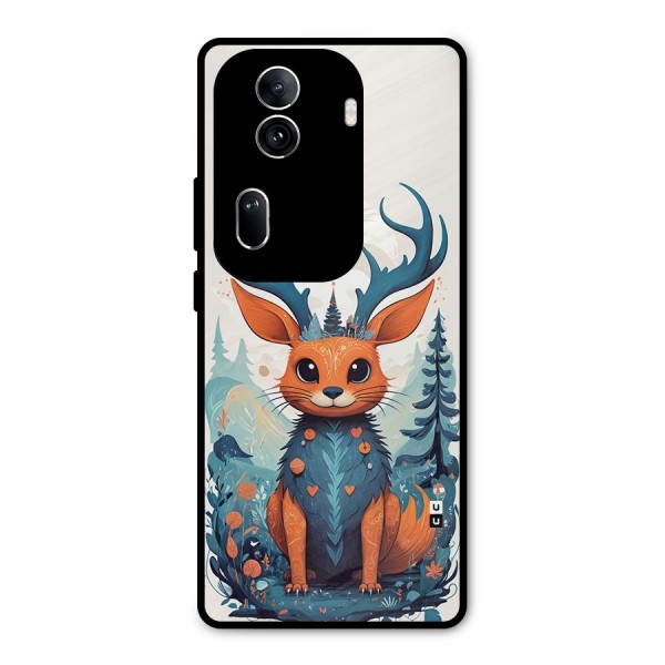 Magestic Animal Metal Back Case for Oppo Reno11 Pro 5G