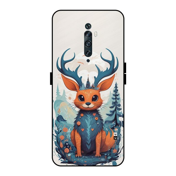 Magestic Animal Metal Back Case for Oppo Reno2 F