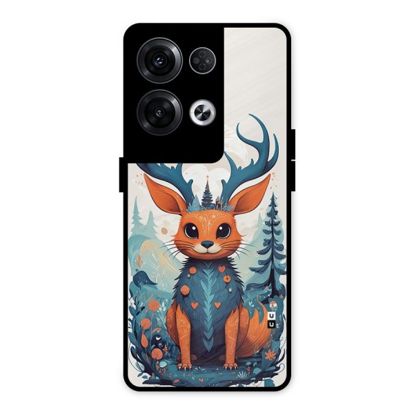 Magestic Animal Metal Back Case for Oppo Reno8 Pro 5G