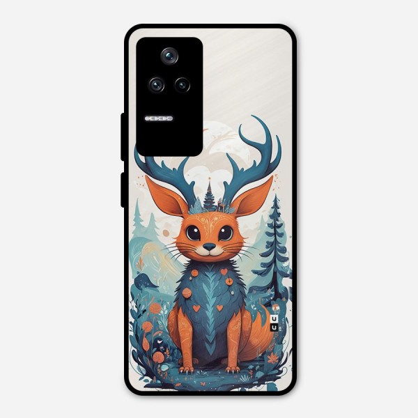 Magestic Animal Metal Back Case for Poco F4 5G