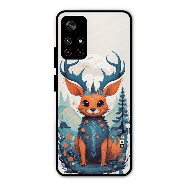 Magestic Animal Metal Back Case for Poco M4 Pro 5G