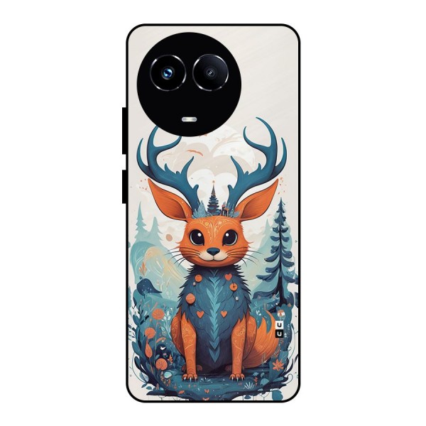 Magestic Animal Metal Back Case for Realme 11X