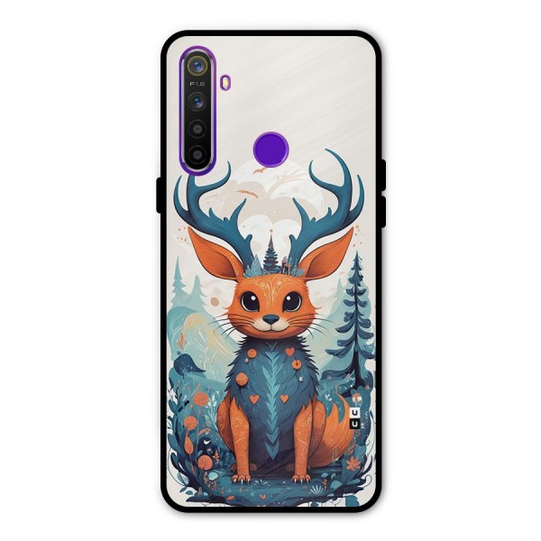 Magestic Animal Metal Back Case for Realme 5i