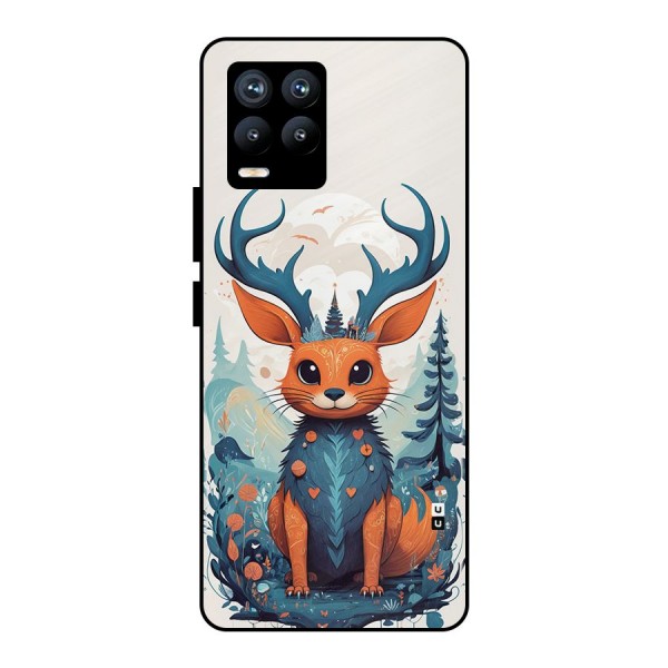 Magestic Animal Metal Back Case for Realme 8