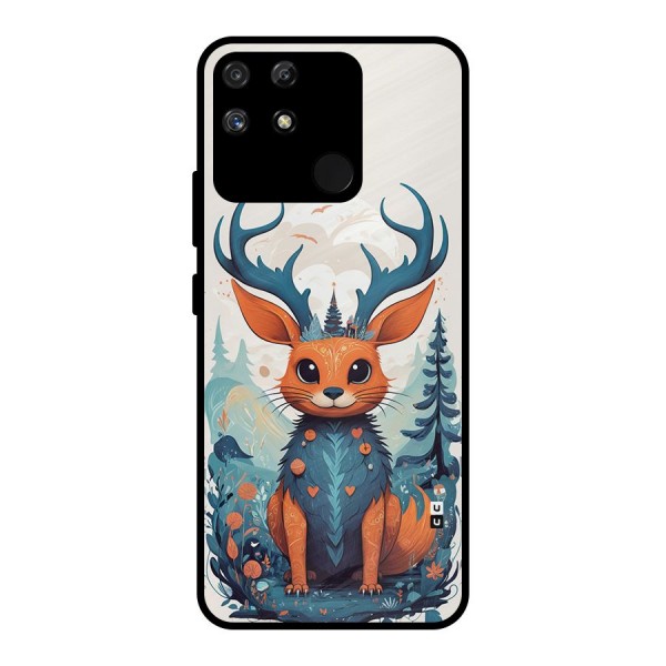 Magestic Animal Metal Back Case for Realme Narzo 50A
