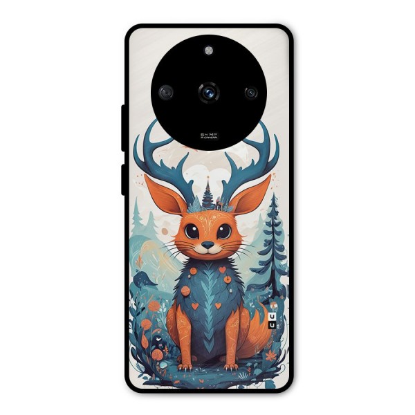 Magestic Animal Metal Back Case for Realme Narzo 60 5G