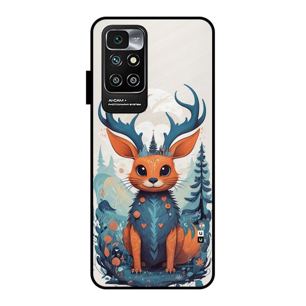 Magestic Animal Metal Back Case for Redmi 10 Prime